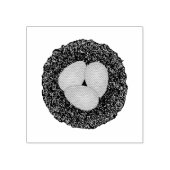 Briefmarke aus Vogelnest Gummistempel (Prägung)