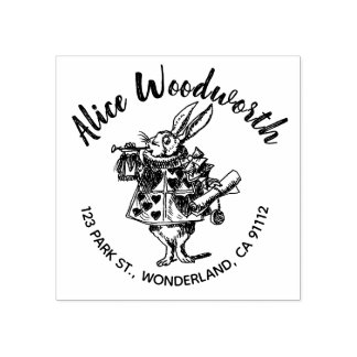 Briefmarke aus weißem Kaninchengummi Gummistempel