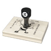 Briefmarke aus weißer und schwarzer Honigbiene 5x4 Gummistempel (Stempel)