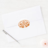 Briefmarke Bangkok Runder Aufkleber (Umschlag)