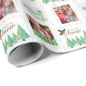 Briefmarke-benutzerdefiniertes Foto Geschenkpapier (Rolleneckpunkt)