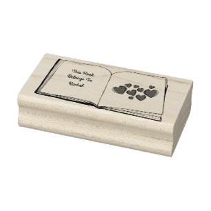 Briefmarke Buchliebhaber Gummistempel