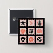 Briefmarke Button (Vorne & Hinten)