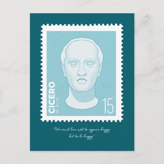 Briefmarke Cicero - Postkarte (Vorderseite)