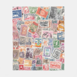 Briefmarke Collection Blanka für Reisende Fleecedecke