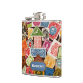 Briefmarke Collector Flask Flachmann (Links)