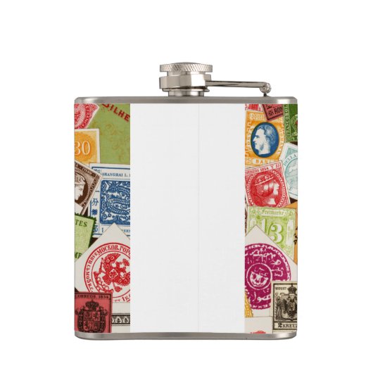 Briefmarke Collector Flask Flachmann (Rückseite)