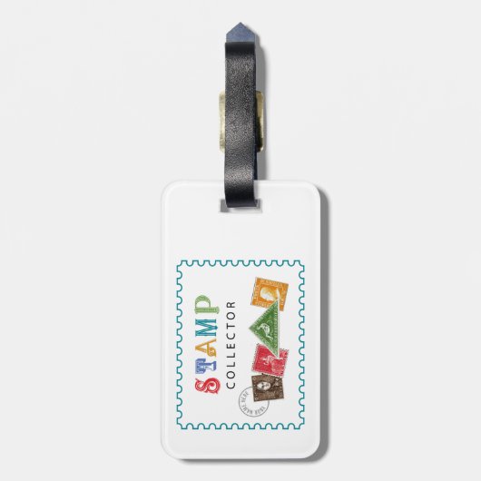 Briefmarke Collector Gepäckanhänger (Rückseite vertikal)