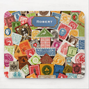 Briefmarke Collector Mousepad