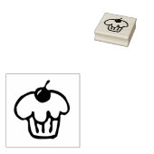 Briefmarke Cupcake Art Gummistempel (Stempel)
