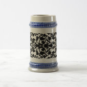Briefmarke-Damast Bierglas (Mittel)