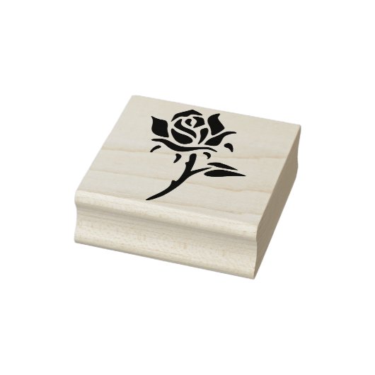 Briefmarke der abstrakten Rose Gummistempel (Stempel)