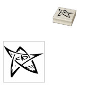 Briefmarke der abstrakten Starkunst Gummistempel (Stempel)