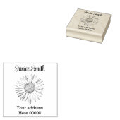 Briefmarke der Adresse Gummistempel (Stempel)