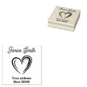 Briefmarke der Adresse Gummistempel (Stempel)