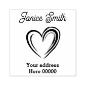 Briefmarke der Adresse Gummistempel (Prägung)