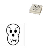 Briefmarke der albernen Skull-Illustration Gummistempel (Stempel)