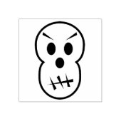 Briefmarke der albernen Skull-Illustration Gummistempel (Prägung)