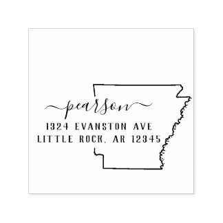 Briefmarke der Arkansas-Rücksendeadresse Permastempel