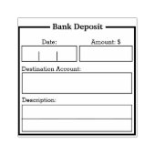 Briefmarke der Bankeinlagen Gummistempel (Prägung)