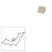 Briefmarke der Bat-Illustration Gummistempel (Stempel)