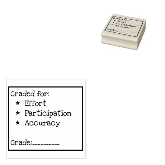 Briefmarke der Bemühung/Teilnahme/Genauigkeitsbewe Gummistempel (Stempel)