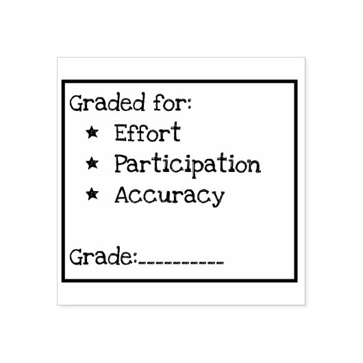 Briefmarke der Bemühung/Teilnahme/Genauigkeitsbewe Gummistempel (Prägung)