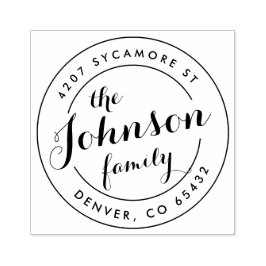 Briefmarke der benutzerdefinierten Round-Rücksende Gummistempel