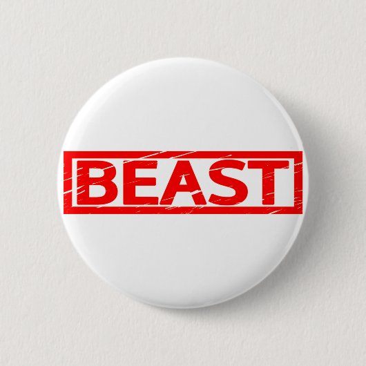 Briefmarke der Bestie Button (Vorderseite)