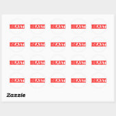 Briefmarke der Bestie Runder Aufkleber (Blatt)