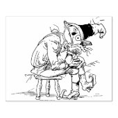 Briefmarke der Bilddarstellung Gummistempel (Prägung)