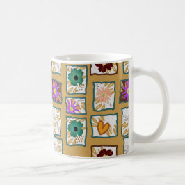 Briefmarke der Blume Kaffeetasse