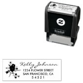 Briefmarke der Blumenanschrift Permastempel (Beispiel)