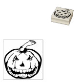 Briefmarke der bösen Kürbisillustrierung Gummistempel (Stempel)