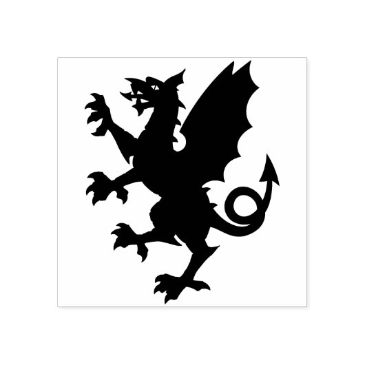 Briefmarke der britischen Drachenkunst Gummistempel (Prägung)