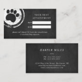 Briefmarke der Chalkboard-Pfote für Personalkarten Visitenkarte (Vorne/Hinten)