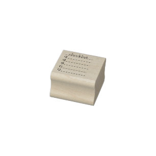 Briefmarke der Checkliste Gummistempel