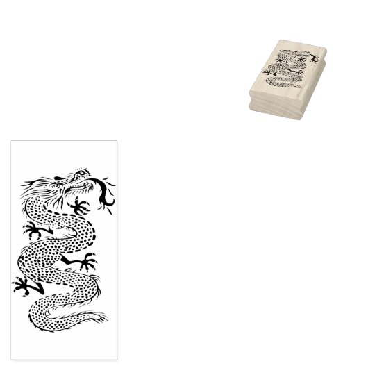 Briefmarke der chinesischen Drachenkunst Gummistempel (Stempel)