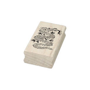 Briefmarke der chinesischen Drachenkunst Gummistempel