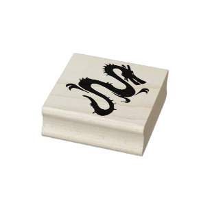 Briefmarke der chinesischen Drachenkunst Gummistempel