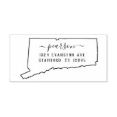 Briefmarke der Connecticut-Rücksendeadresse Permastempel (Design)