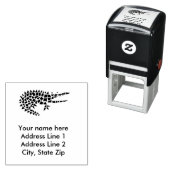Briefmarke der coolen selbstfarbigen Alligator-Adr Permastempel (Beispiel)