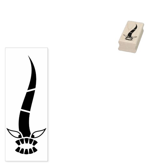 Briefmarke der Dämonenschlange Gummistempel (Stempel)