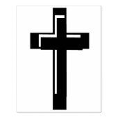 Briefmarke der Doppelkreuz-Silhouette Gummistempel (Prägung)