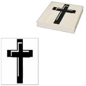 Briefmarke der Doppelkreuz-Silhouette Gummistempel (Stempel)