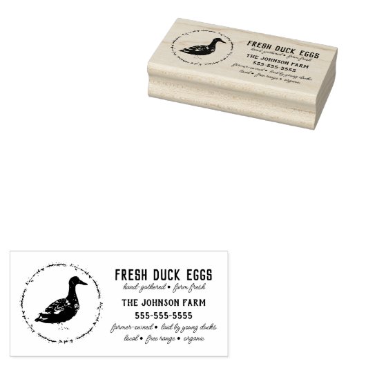 Briefmarke der Entenfamilie Ei Karton Kautschuk Gummistempel (Stempel)