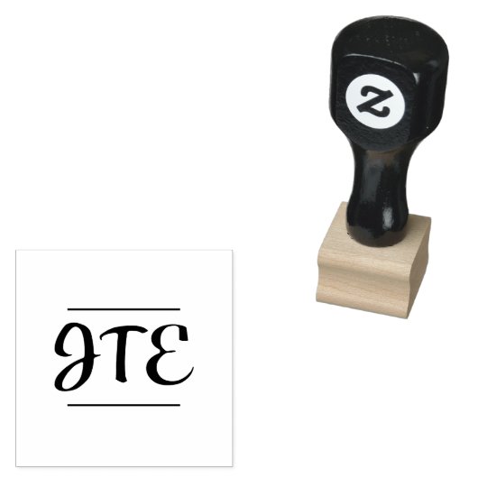 Briefmarke der ersten Monogramm Gummistempel (Stempel)