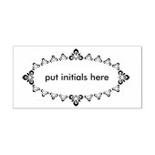 Briefmarke der ersten ovalen Silhouette Gummistempel (Prägung)