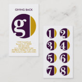 Briefmarke der Farbtreue Treuekarte (Vorne/Hinten)