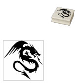 Briefmarke der Feuerdrachenkunst Gummistempel (Stempel)